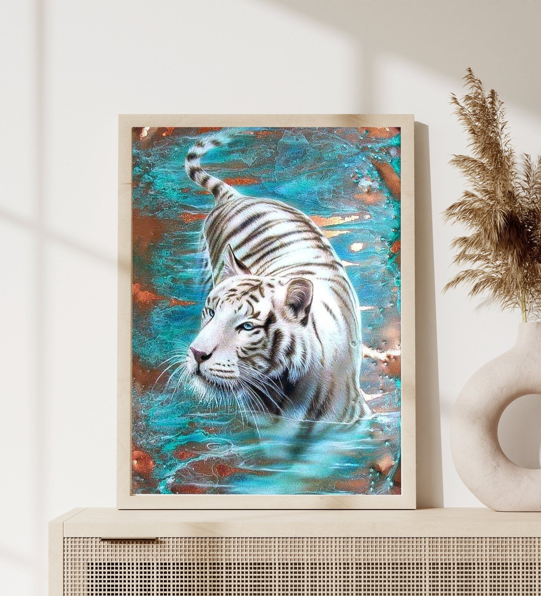 DIAMOND PAINTING | WHITE TIGER